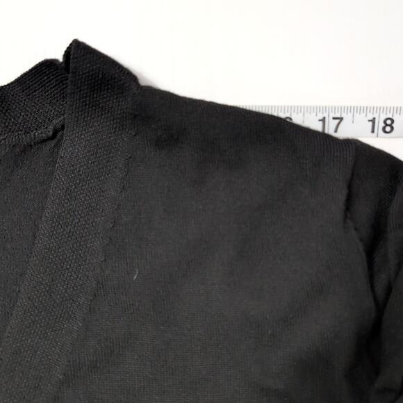 Shein Curve Womens 3XL Black Open Front Drape Cardigan Long Sleeve Plus Size - Picture 9 of 14